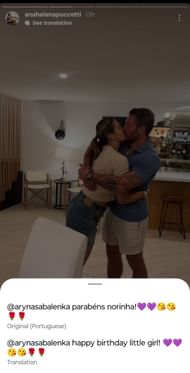 Aryna Sabalenka gets birthday wishes from Georgious' mother - Image Source: @Puccetti Instagram